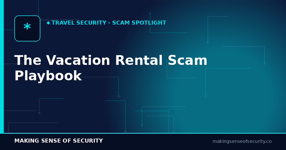 Vacation rental scam playbook — spot fake listings before you wire money