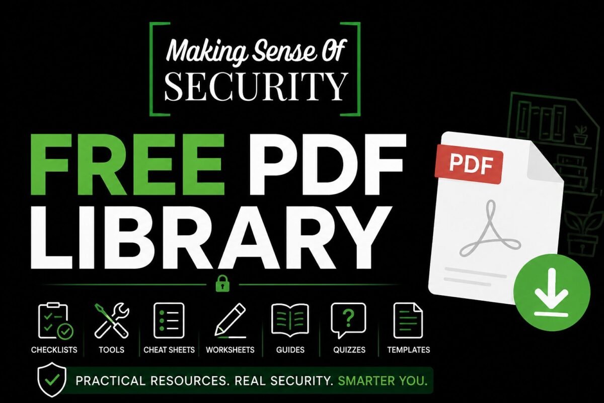 Free PDF Library - Making Sense Of Security