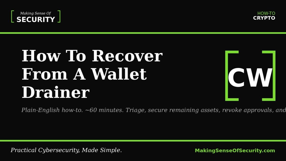 How To Recover From A Wallet Drainer