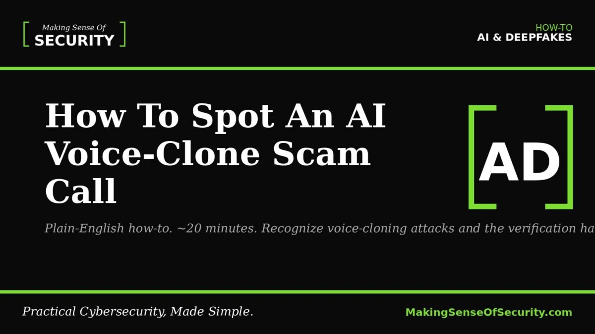 How To Spot An AI Voice-Clone Scam Call