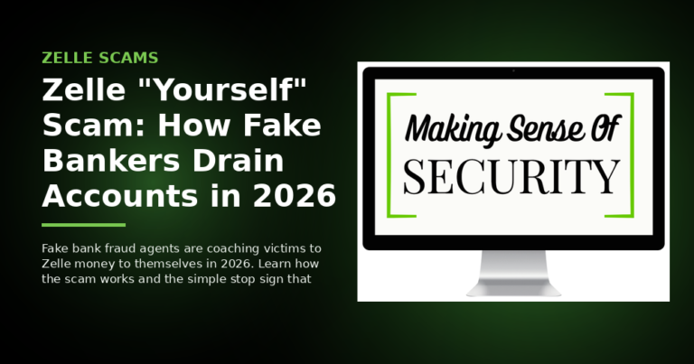 Zelle "Yourself" Scam: How Fake Bankers Drain Accounts In 2026 - Making Sense Of Security