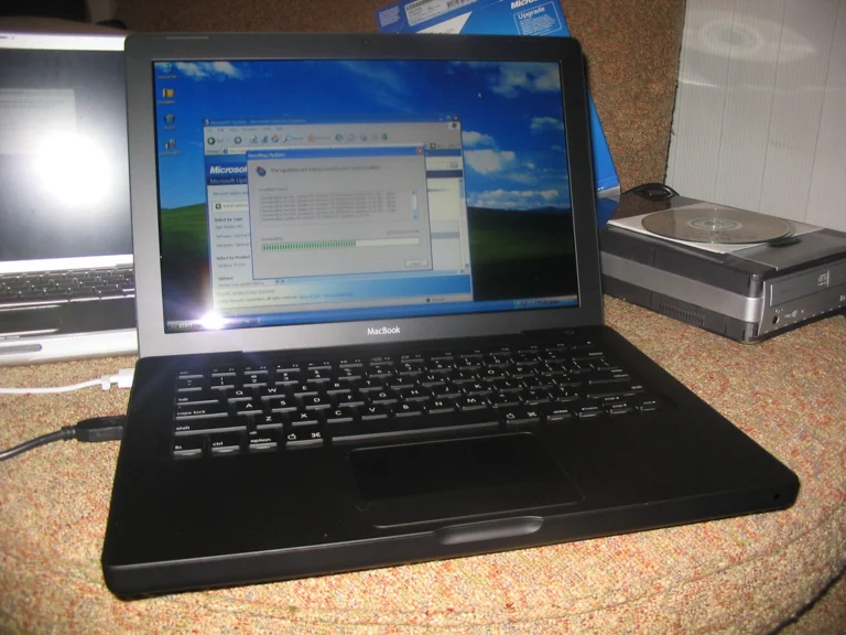 Computer screen installing updates illustrating small business patch management