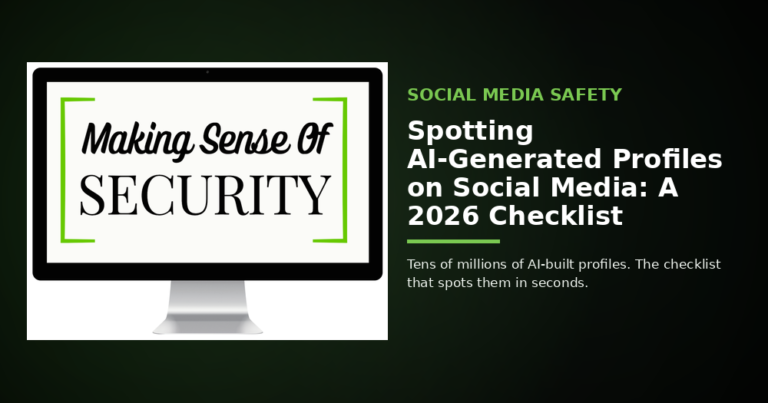 Spotting AI-Generated Profiles on Social Media: A 2026 Checklist